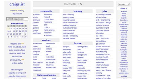 craigs list knoxville tn